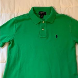 Vibrant green Polo by Ralph Lauren boys shirt
